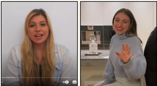 Zwei Fotos von Bibis Beauty Palace in unterschiedlichen Jahren